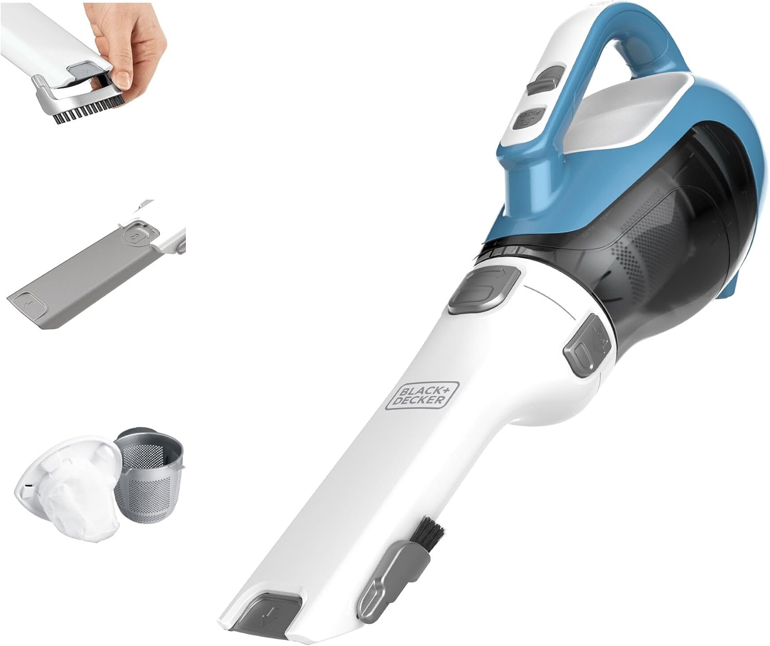 Powerful Cordless Dustbuster Handheld Vacuum - Compact Design with Crevice Tool and Rotating Nozzle for Effortless Home and Car Cleaning