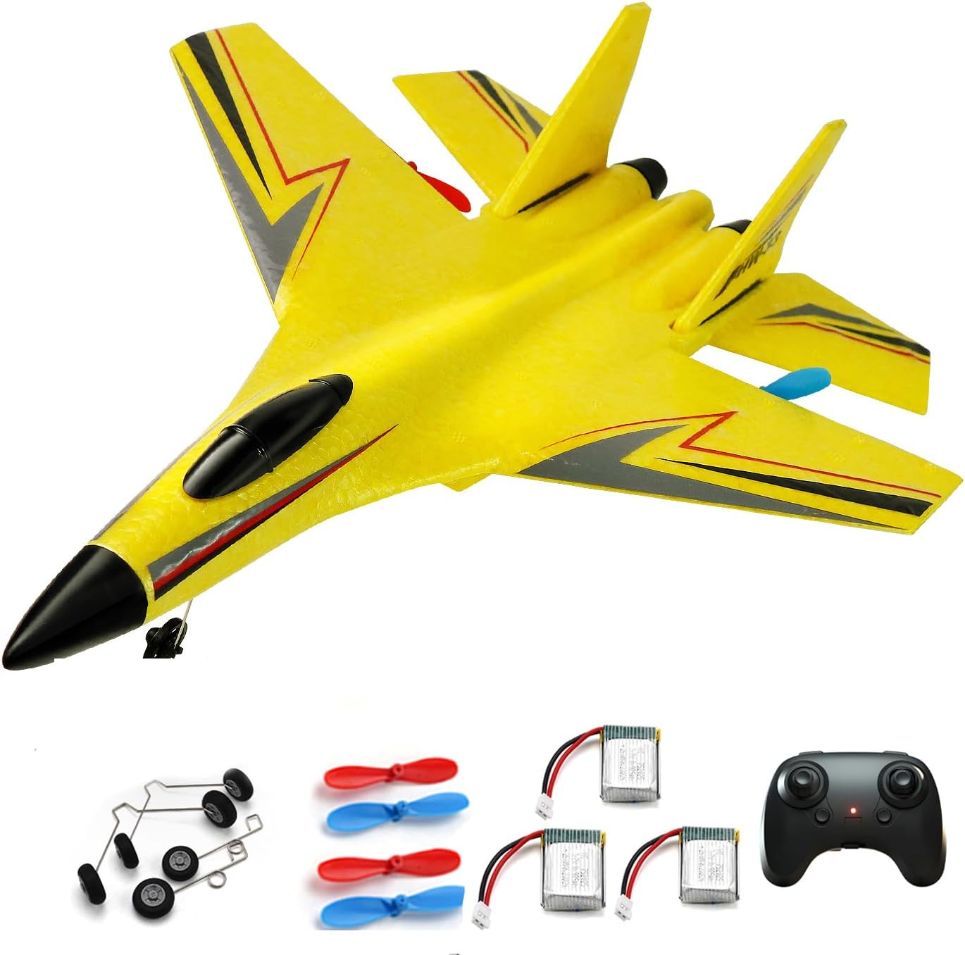Experience Thrilling Adventures with the Ultimate Remote Control RC Plane - Vibrant Yellow Foam Glider for Teens & Adults