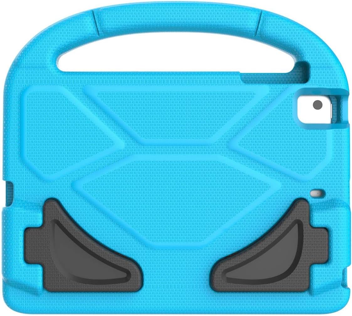 Ultimate Kids Case for iPad Mini 5/4/3/2/1 (7.9") - Shockproof, Durable Bumper with Handle & Kickstand + 2 Screen Protectors in Blue