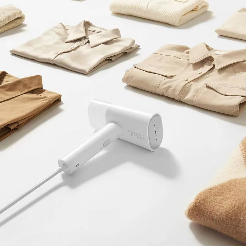 Portable Handheld Garment Steamer - Foldable Electric Steam Cleaner for Effortless Ironing and Mite Removal
