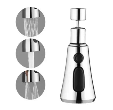 Upgrade Your Kitchen with the Ultimate 3-in-1 Faucet Extender - Splash-Free Washing and Built-in Filter!