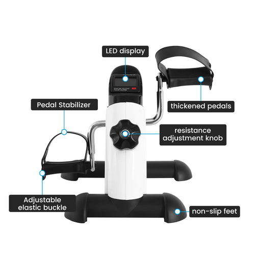 Revolutionize Your Workout with the Mini Multi-Function Stepper: Compact Exercise Bike for Arms and Legs with LCD Display