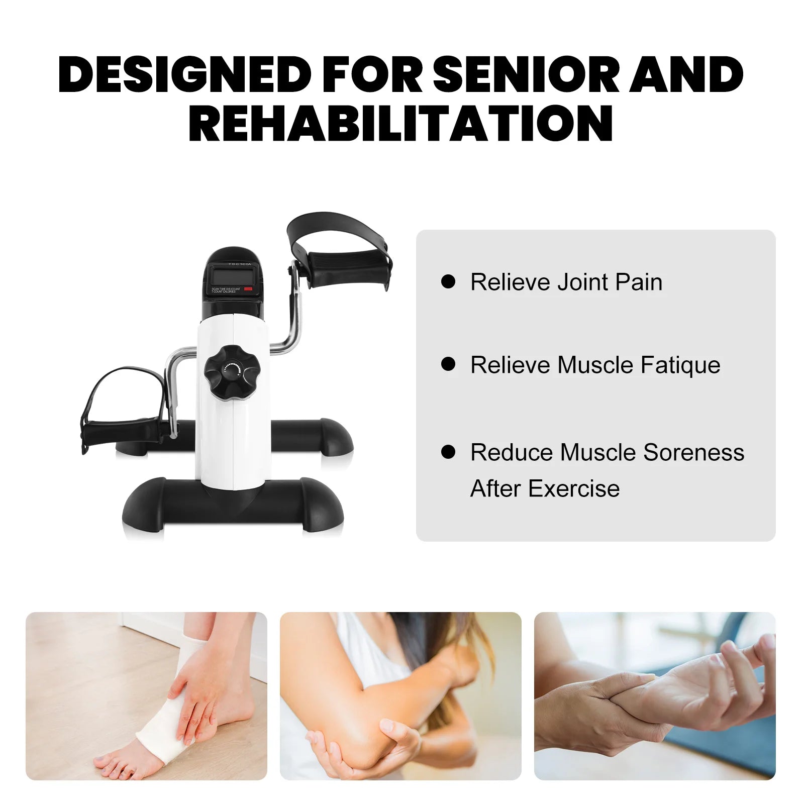 Revolutionize Your Workout with the Mini Multi-Function Stepper: Compact Exercise Bike for Arms and Legs with LCD Display