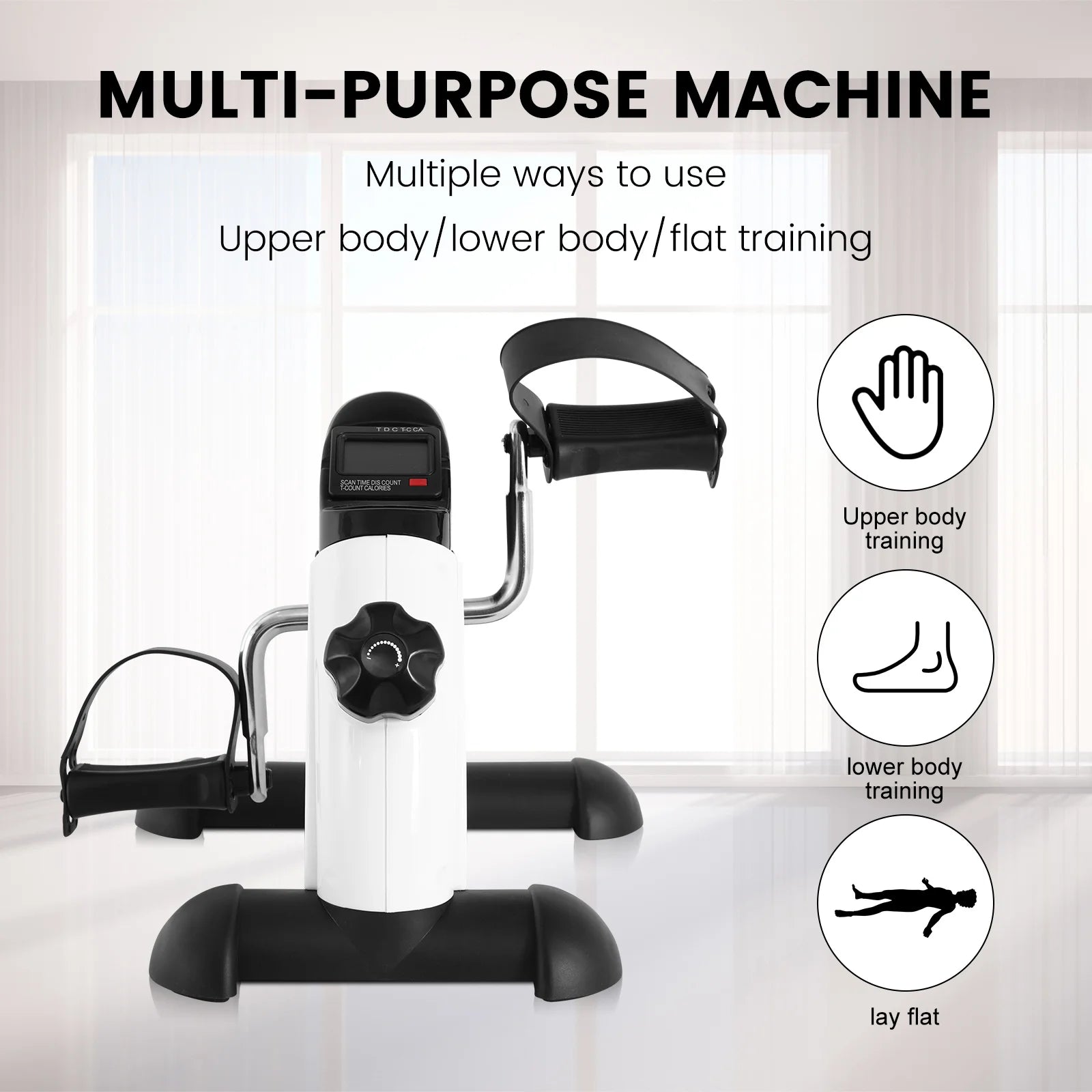 Revolutionize Your Workout with the Mini Multi-Function Stepper: Compact Exercise Bike for Arms and Legs with LCD Display