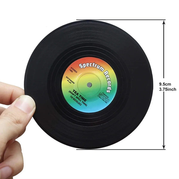 Retro Vinyl Drink Coasters